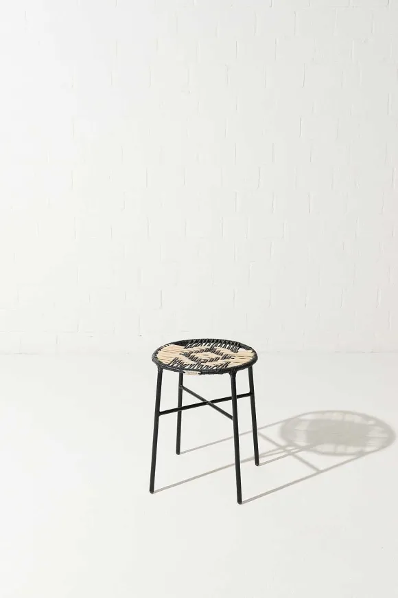 Tucurinca | Dorothee Schumacher El Banco Stool Black Beige Mix