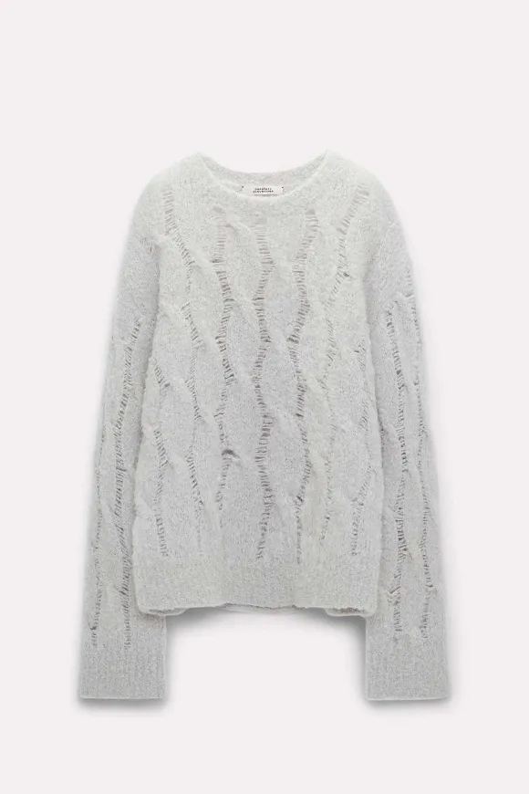 Strick | Dorothee Schumacher Fluffy Touch Pullover Cloudy Grey