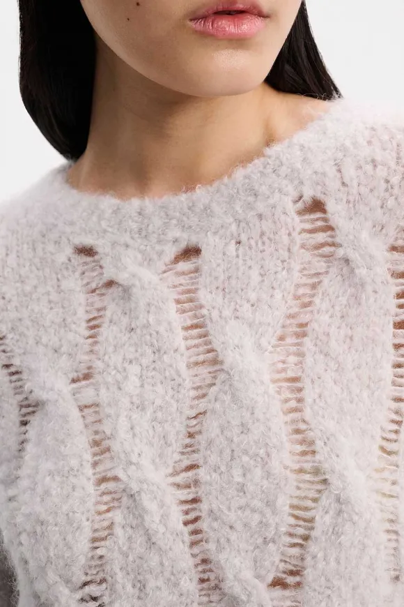 Strick | Dorothee Schumacher Fluffy Touch Pullover Cloudy Grey