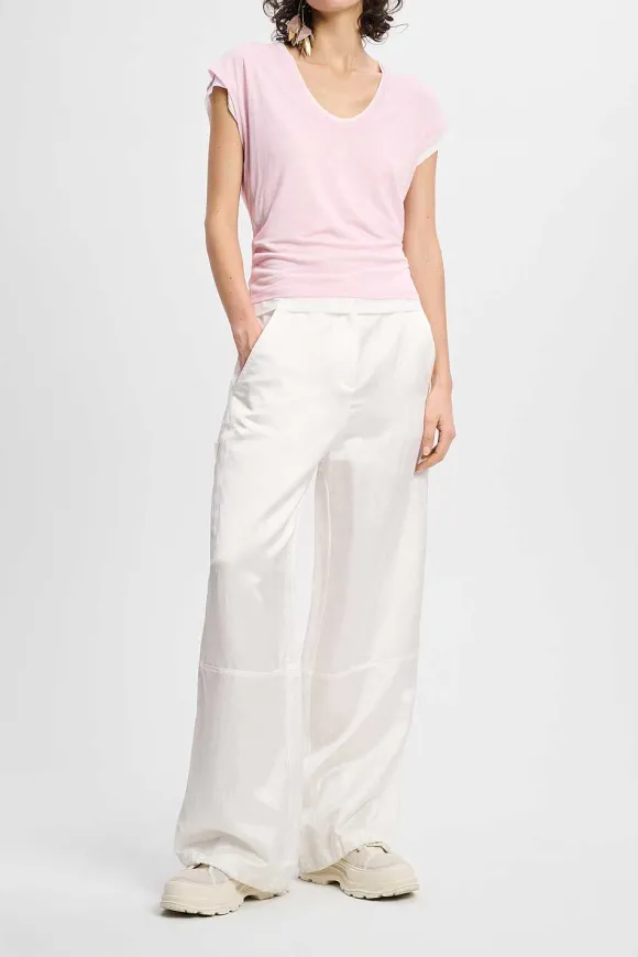 Shirts & Tops | Dorothee Schumacher Layer Love Shirt White And Rose Mix