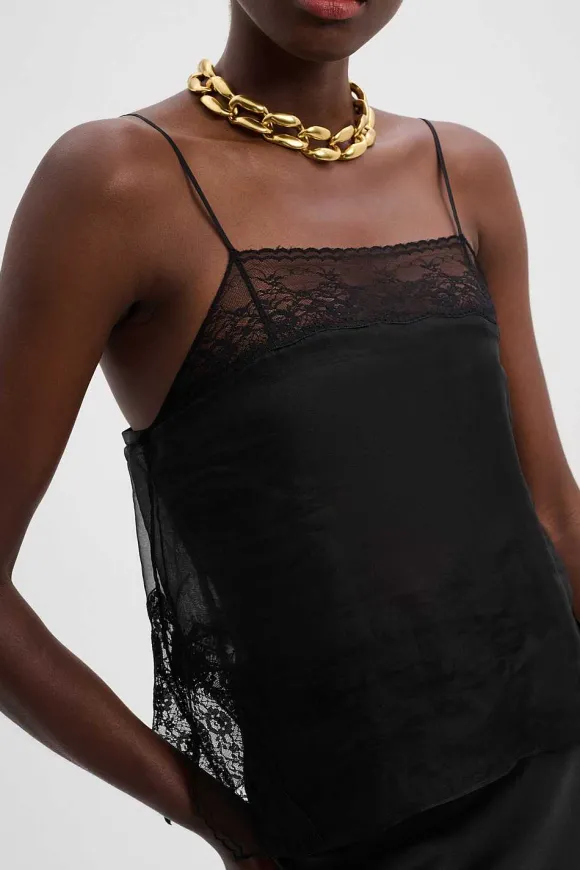 Shirts & Tops | Dorothee Schumacher Sheer Opulence Top Pure Black
