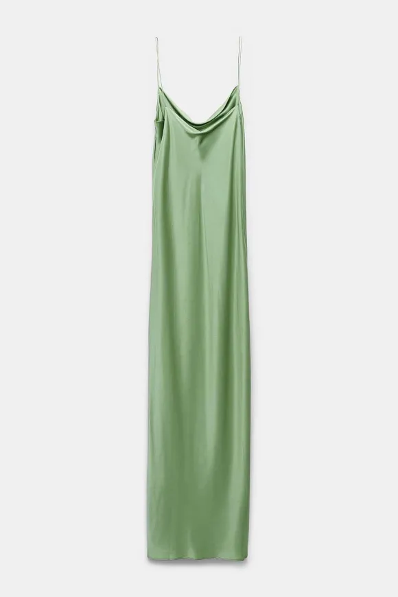 Kleider | Dorothee Schumacher Shiny Statement Dress Soft Green
