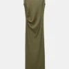Kleider | Dorothee Schumacher Simply Timeless Dress Dark Shiny Khaki
