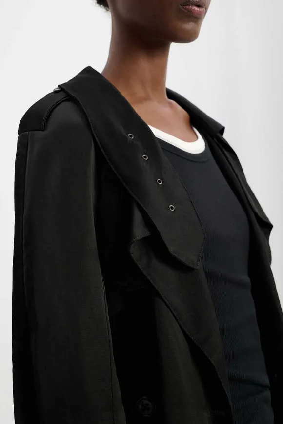 Jacken & Mäntel | Dorothee Schumacher Slouchy Coolness Trench Pure Black