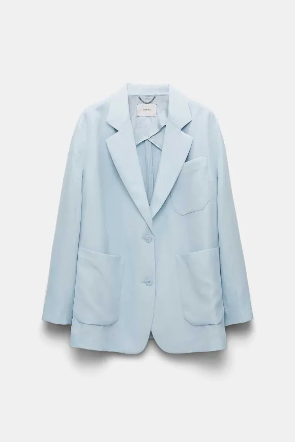 Blazer | Dorothee Schumacher Summer Cruise Jacket Soft Blue