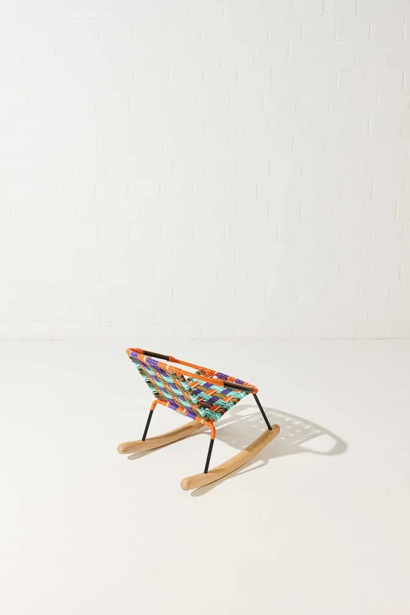 Tucurinca | Dorothee Schumacher Tucurinquita Kids Rocking Chair Naranja Verde Militar Mix