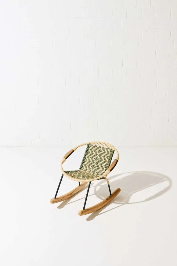 Tucurinca | Dorothee Schumacher Tucurinquita Kids Rocking Chair Verde Militar